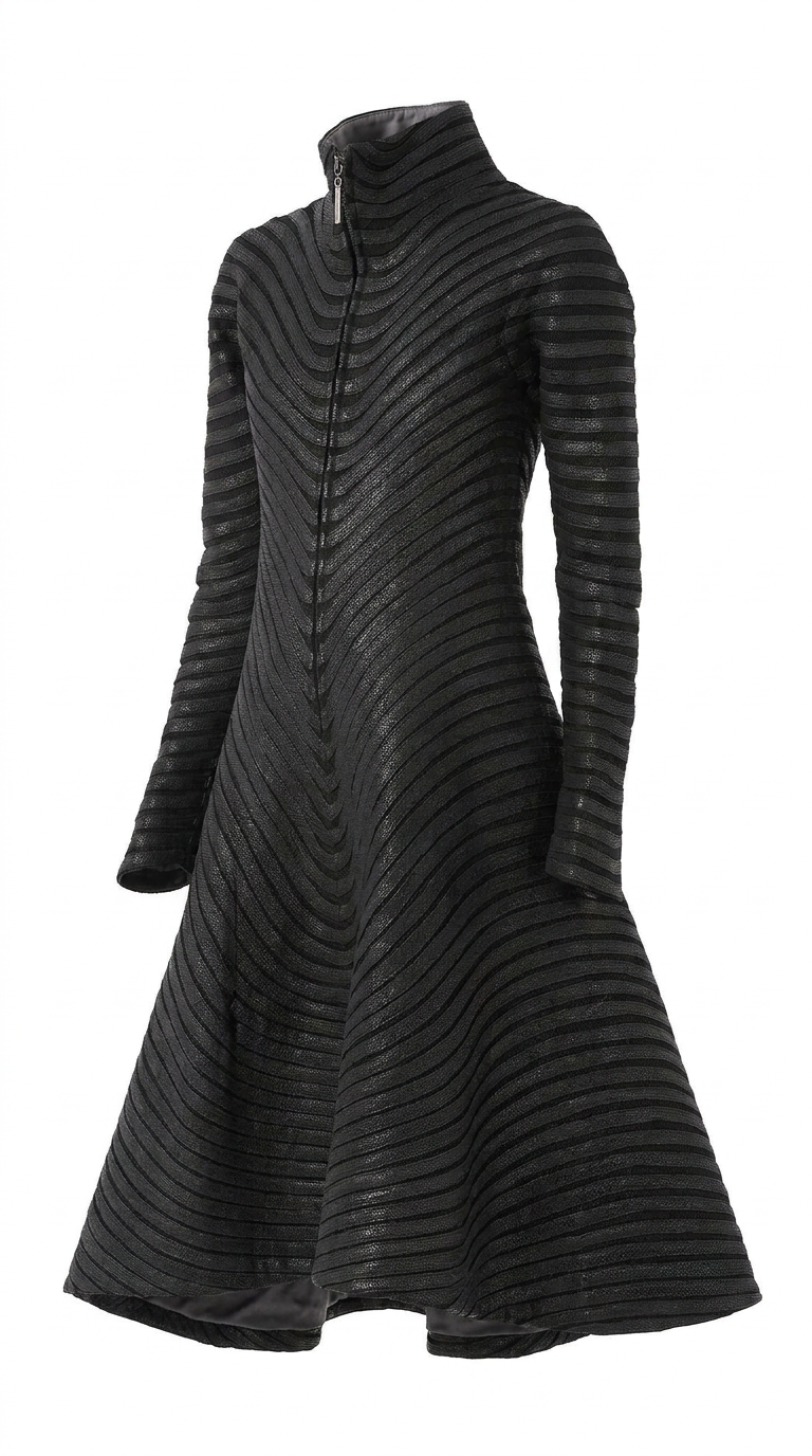 Obsidian Leather Coat