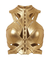Pompeii Leather Crop Top