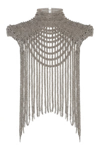 OBSIDIAN SHOULDER BEADED