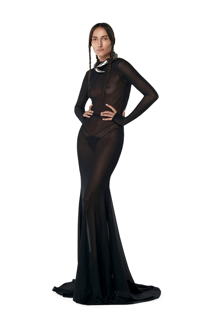 Omnia Mesh Gown - GELAREH