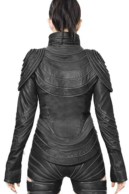 Zipper Jacket for women in Sheep leather- GELAREH